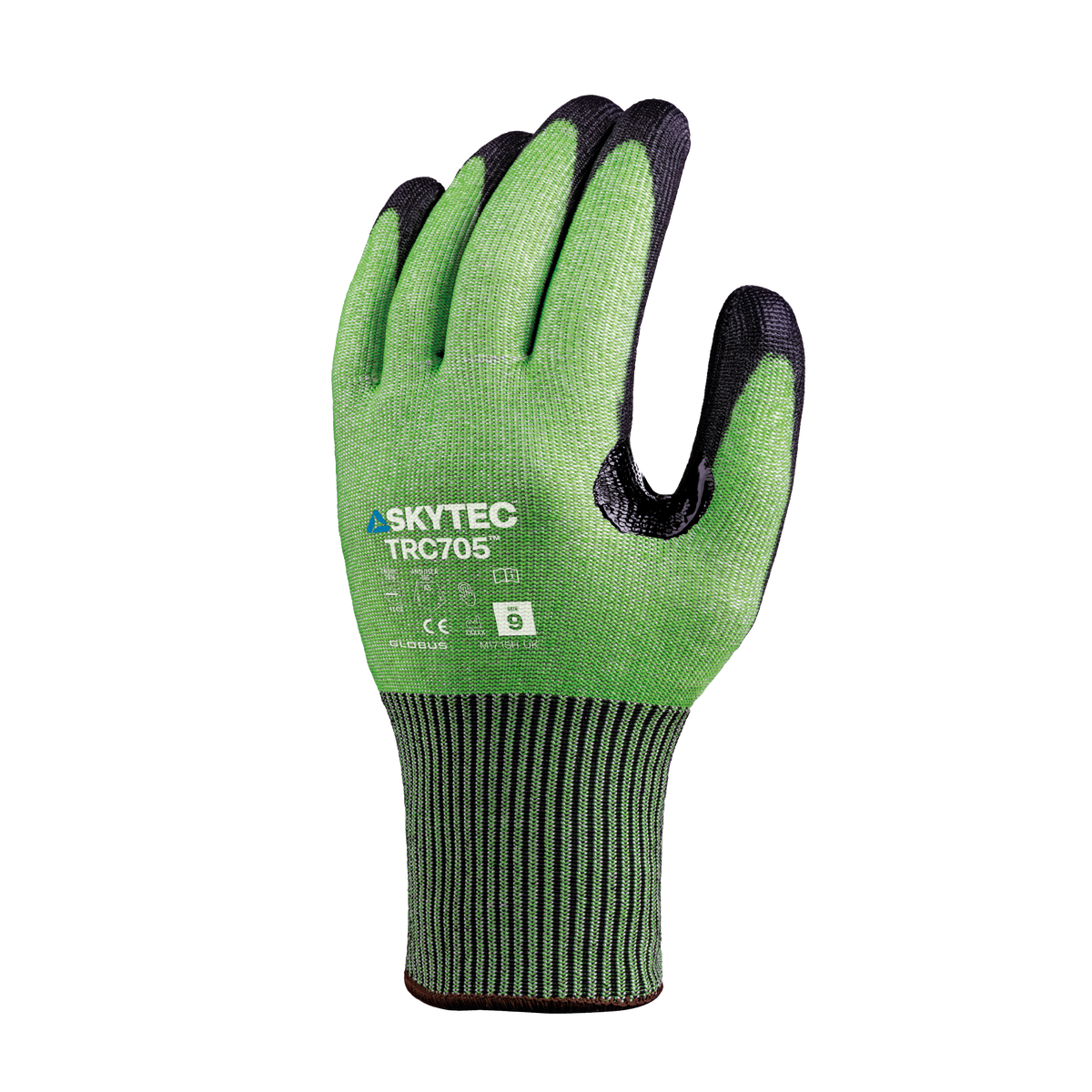 Skytec TRC705 - back of hand - green and black