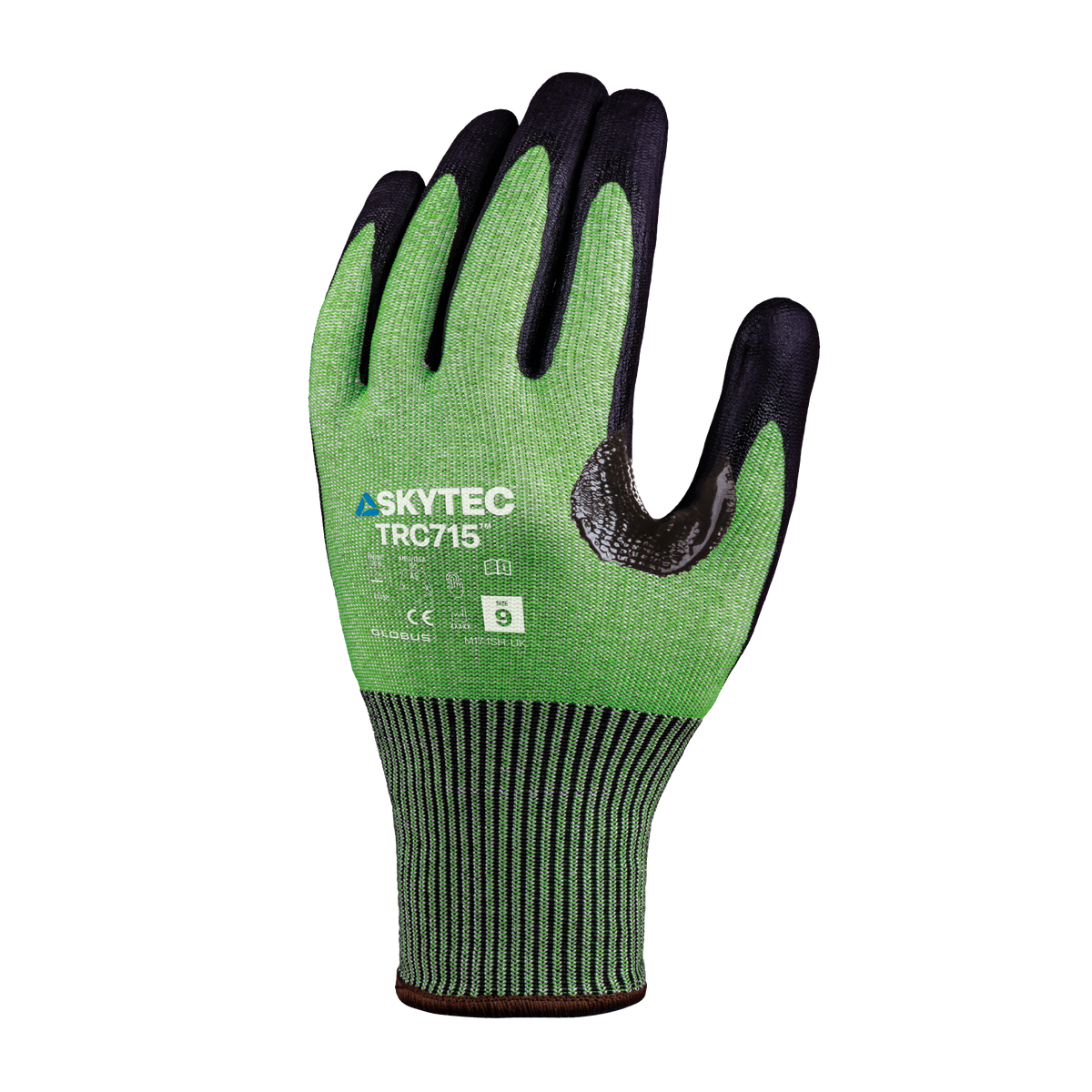 Skytec TRC715 - back of hand - green and black