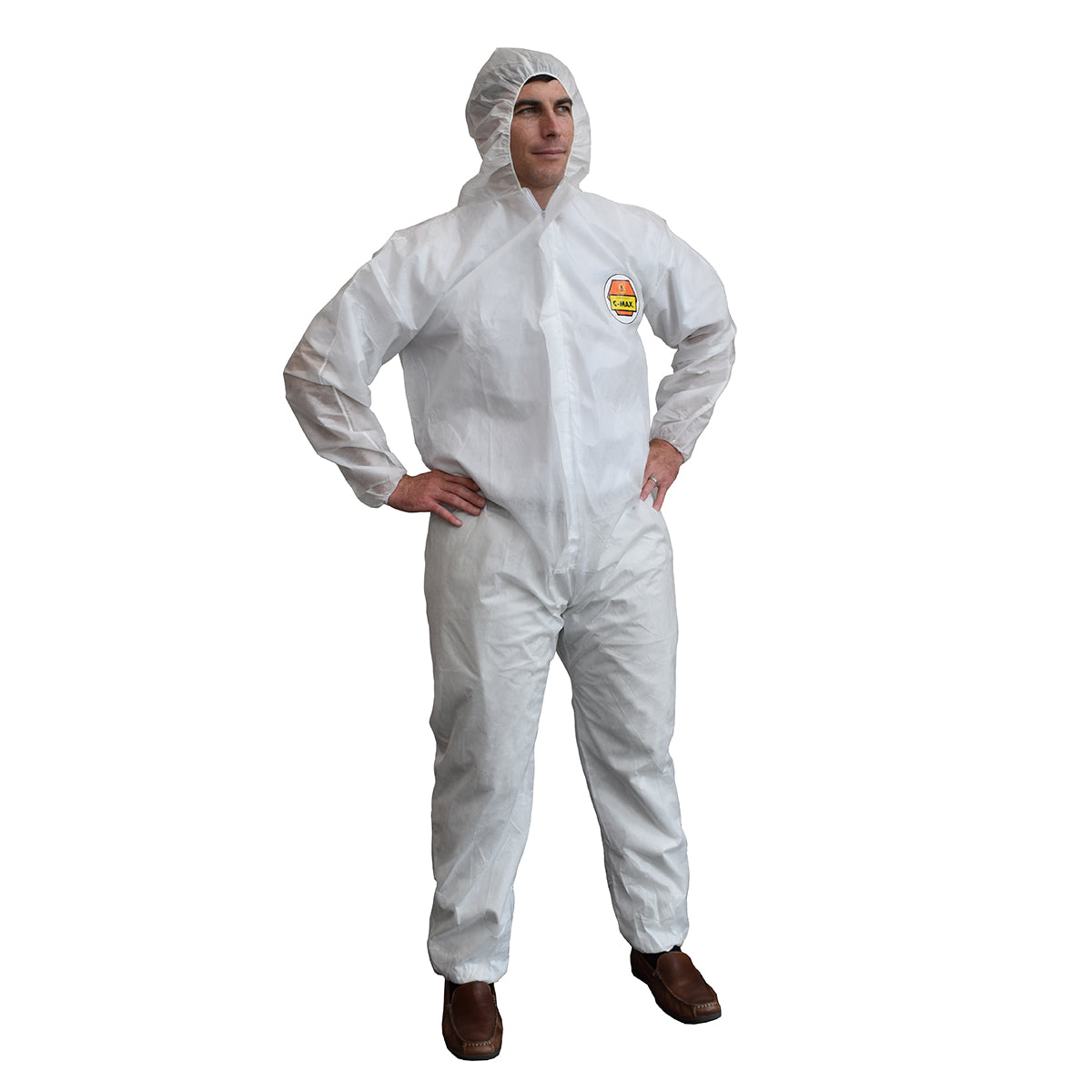 Cordova C-max™ White SMS Coverall With Hood #SMS3002XL
