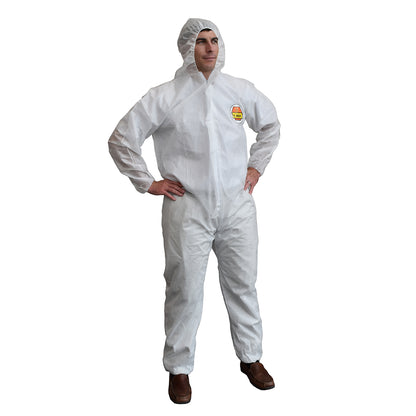 Cordova C-max™ White SMS Coverall With Hood #SMS3002XL