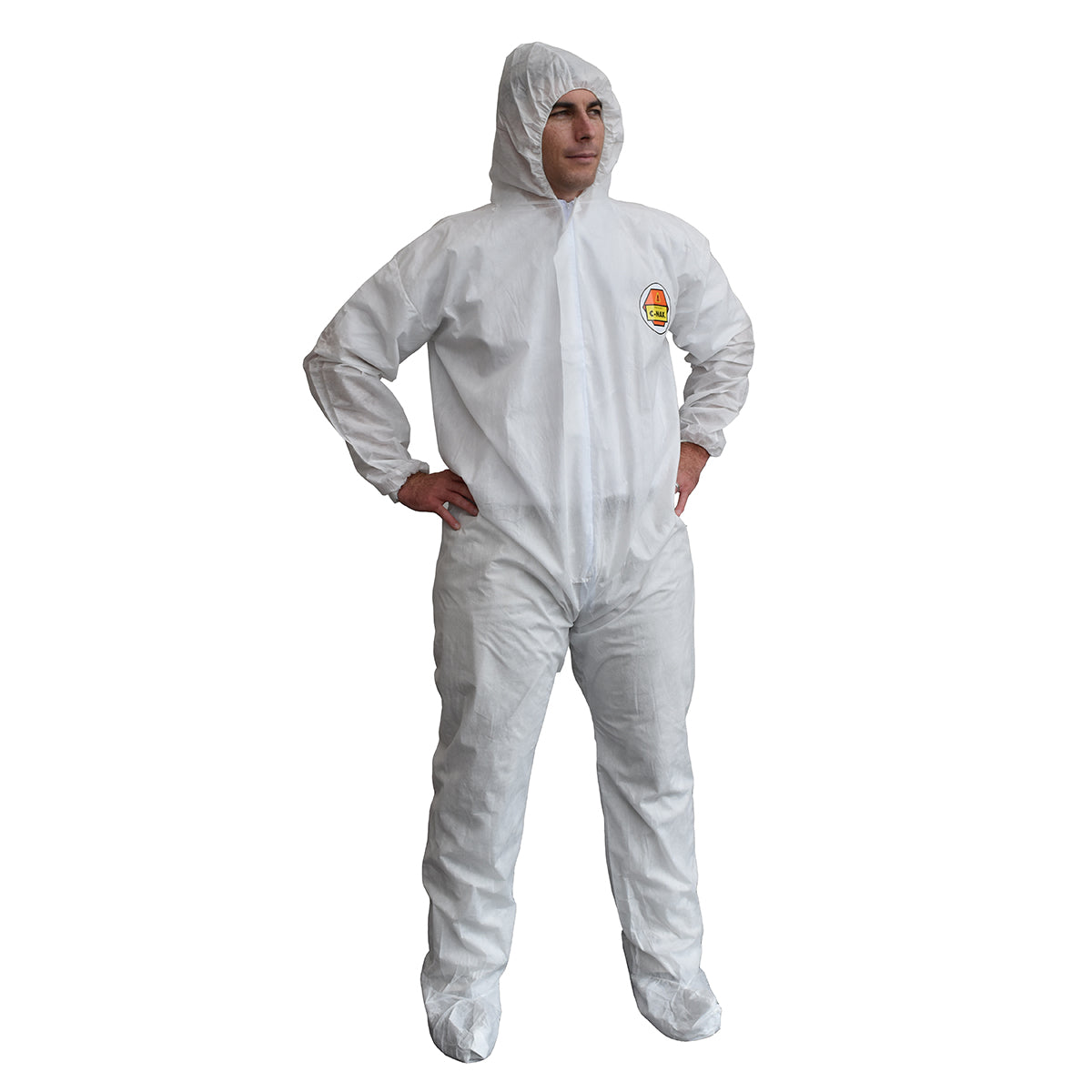 Cordova C-max™ White SMS Coverall With Hood & #SMS400 - SMS400M