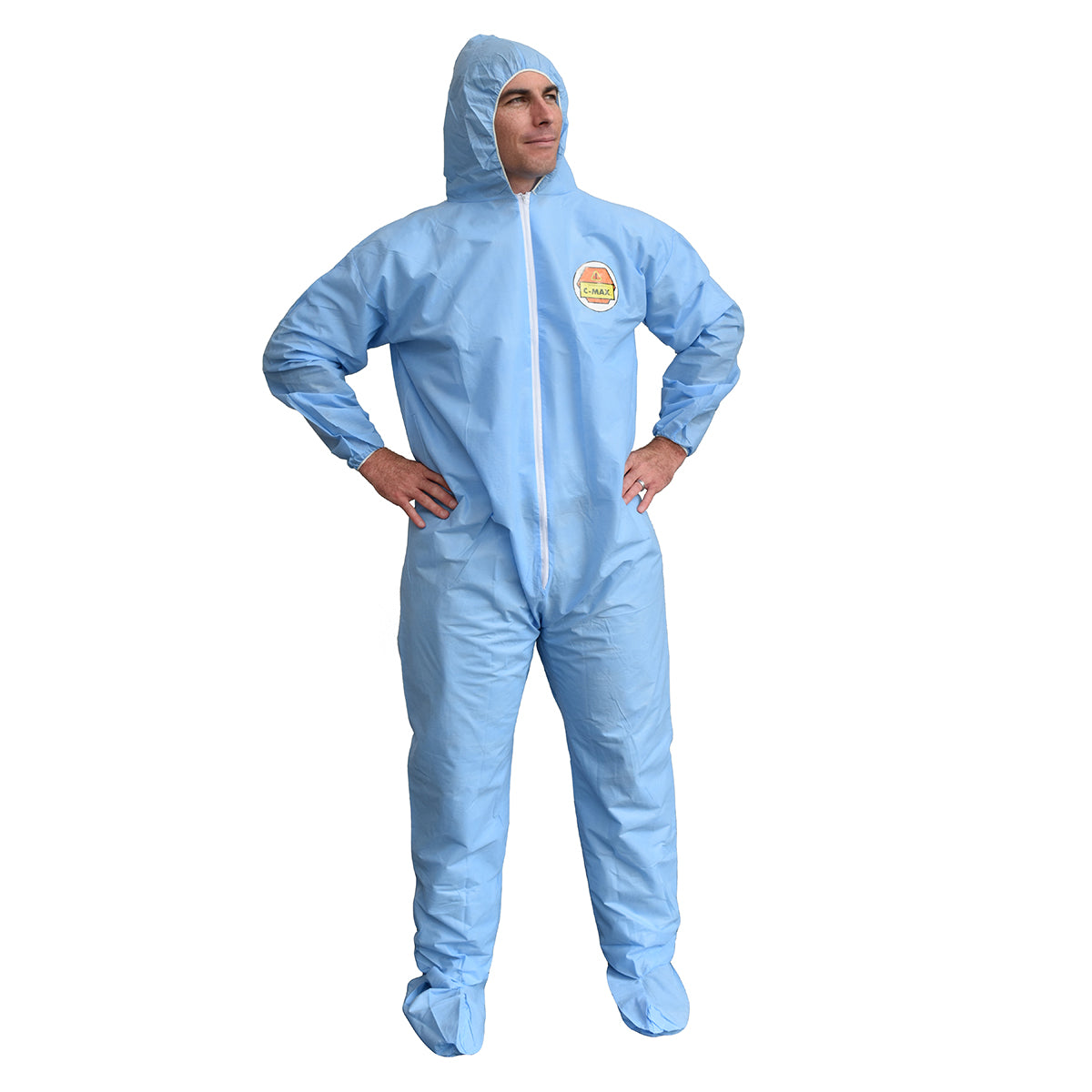 Cordova C-max™ Blue SMS Coverall With Hood & #SMS910 - SMS910M