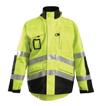 3-In-1 Safety Performance Workwear Black Bottom Ripstop Parka