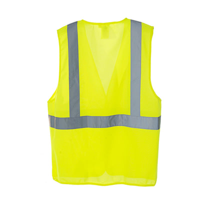 Cordova Class 2 Vest, Lime Solid Fabric, 2inch S #SPV221 - SPV221L image 2