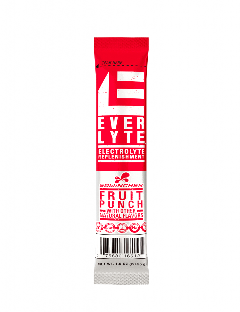 Sqwincher EverLyte Clear Hydration Powder Sticks, 20 oz Yield, 100/Case - Fruit Punch