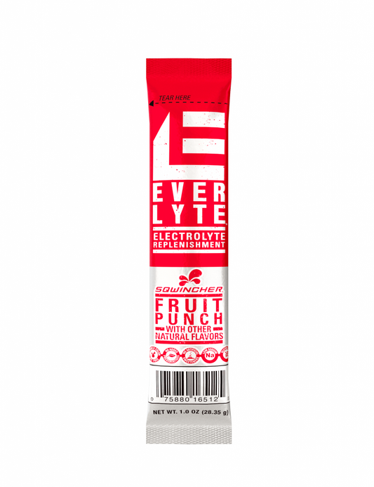 Sqwincher EverLyte Clear Hydration Powder Sticks, 20 oz Yield, 100/Case - Fruit Punch