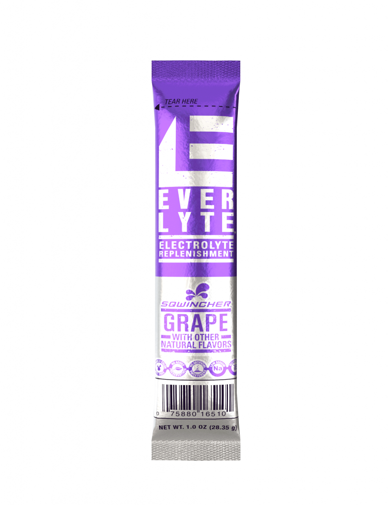 Sqwincher EverLyte Clear Hydration Powder Sticks, 20 oz Yield, 100/Case - Grape