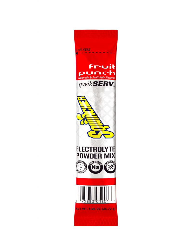 Sqwincher QwikServ Hydration Powder Sticks, 16.9 oz Yield, 100/Case - Fruit Punch