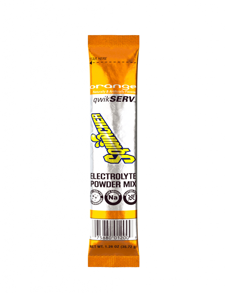 Sqwincher QwikServ Hydration Powder Sticks, 16.9 oz Yield, 100/Case - Orange
