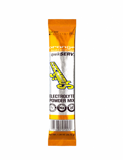 Sqwincher QwikServ Hydration Powder Sticks, 16.9 oz Yield, 100/Case - Orange