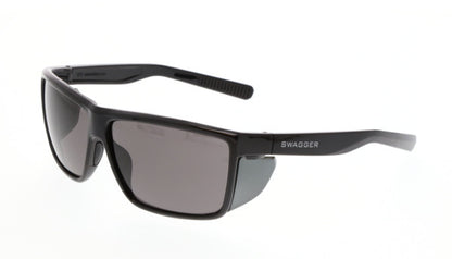 MCR Safety SR2L - Swagger® SR2L Safety Glasses - 8% Larger than Original SR2 Series - Soft TPR Nose Pad and Temple Ends - Detachable Side Shields — Sold by Pair — manufacturer image 2