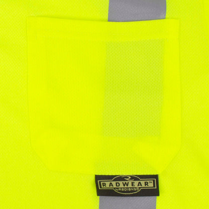 Radians ST12B Class 2 High Visibility Color Blocked Safety Short Sleeve Polo
