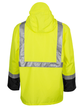 ANSI Type R Class 3 Waterproof Breathable Jacket with Black Bottom