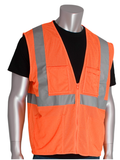 ANSI Type R Class 2 Four Pocket Value Mesh Vest