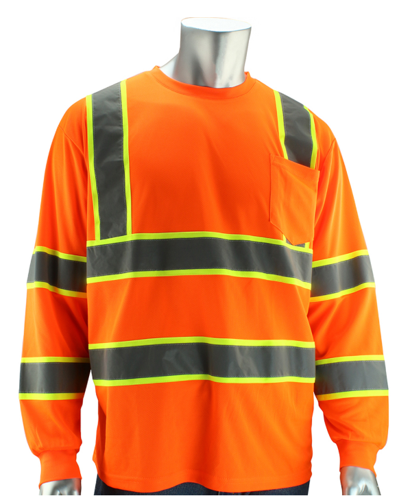 ANSI Type R Class 3 Two-Tone Long Sleeve T-Shirt