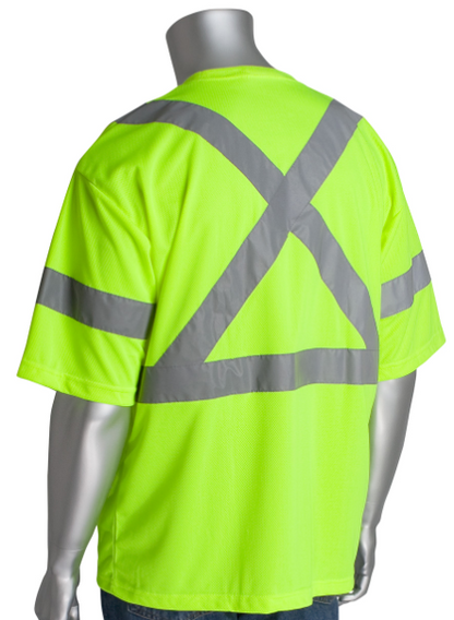 ANSI Type R Class 3 and CAN/CSA Z96 X-Back Short Sleeve T-Shirt