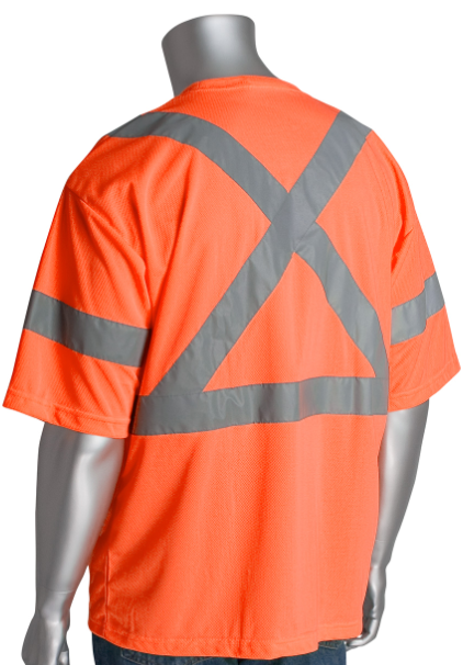 ANSI Type R Class 3 and CAN/CSA Z96 X-Back Short Sleeve T-Shirt