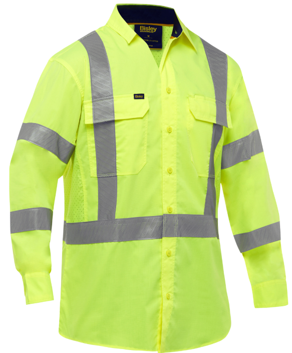 ANSI Type R Class 3 and CSA Z96 X-Back Long Sleeve Work Shirt with X-Airflow™