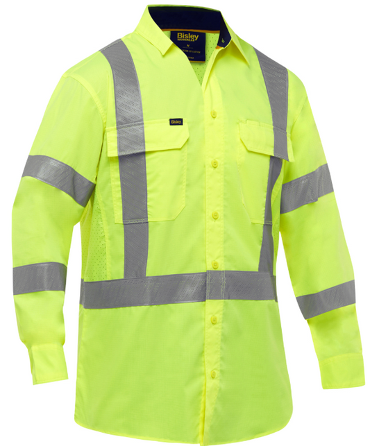 ANSI Type R Class 3 and CSA Z96 X-Back Long Sleeve Work Shirt with X-Airflow™