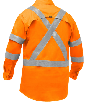 ANSI Type R Class 3 and CSA Z96 X-Back Long Sleeve Work Shirt with X-Airflow™