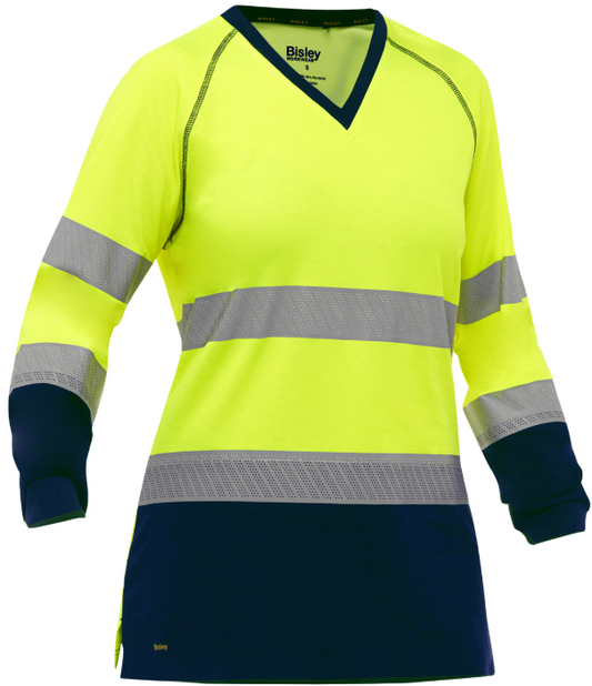 ANSI Type R Class 3 Women's Long Sleeve Shirt with Navy Bottom
