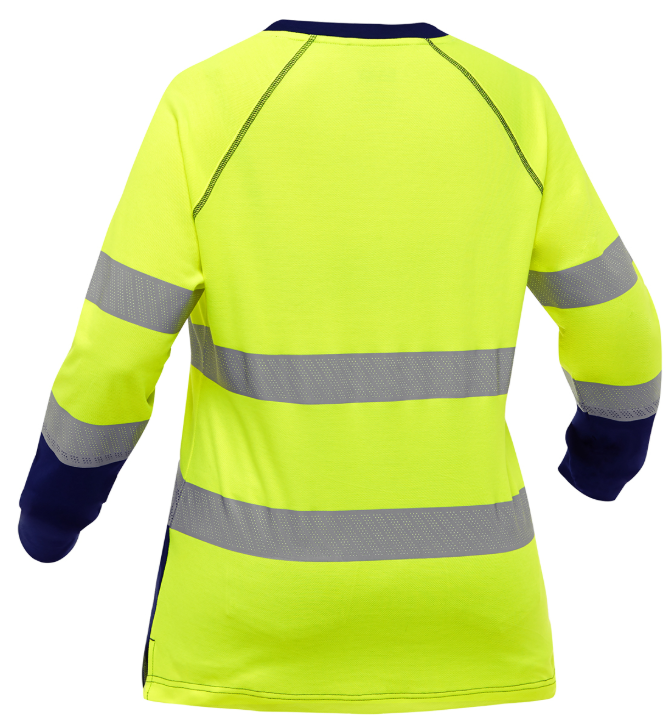 ANSI Type R Class 3 Women's Long Sleeve Shirt with Navy Bottom