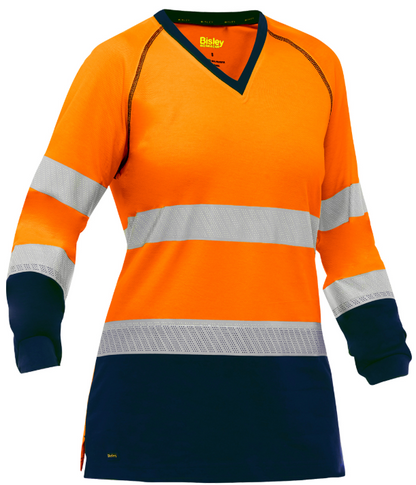 ANSI Type R Class 3 Women's Long Sleeve Shirt with Navy Bottom