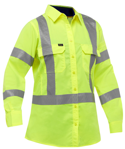ANSI Type R Class 3 and CSA Z96 X-Back Women's Long Sleeve Work Shirt with X-Airflow™ Ventilation