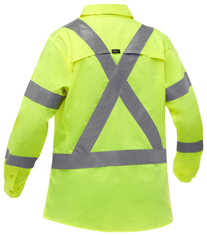 ANSI Type R Class 3 and CSA Z96 X-Back Women's Long Sleeve Work Shirt with X-Airflow™ Ventilation