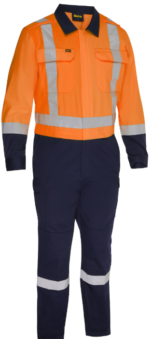 Bisley®: ANSI Type R Class 2 Vented Coverall with Navy B