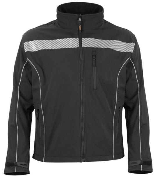 Reflective Apparel™: Soft Shell Jacket with Brushed Fleece Lining