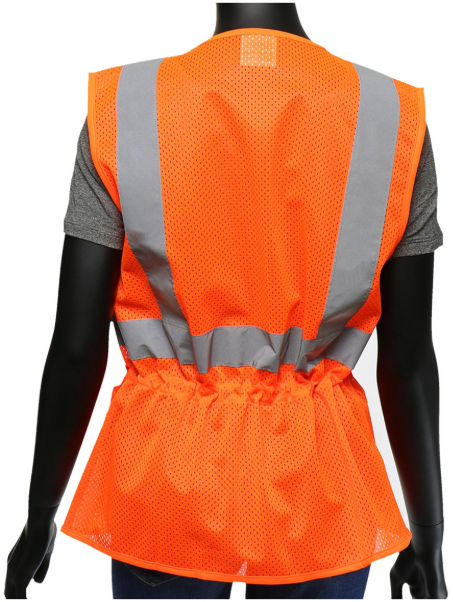 PIP® ANSI Type R Class 2 Women's Contoured Mesh Vest with Adjustable Waist