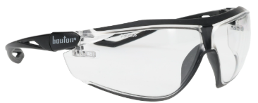 ECO Series™: Bio-Based Full Frame Safety Glasses with Black Frame, Clear Lens and Anti-Scratch / Anti-Fog Coating