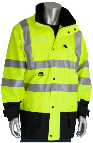ANSI Type R Class 3 7-in-1 All Conditions Coat with Inner Jacket and Vest Combination