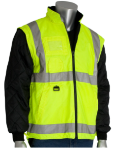 ANSI Type R Class 3 7-in-1 All Conditions Coat with Inner Jacket and Vest Combination