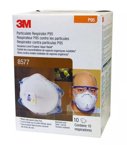 3M™ Cool Flow™ Valve Particulate Respirator 8577 for Paint Odor 10 EA / BX