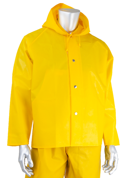 TPU / Nylon Rain Jacket W/ Attached Hood - 0.25 mm