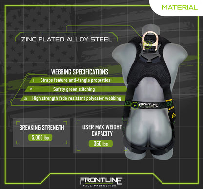 310VQC Patriot™ Vest Style Harness with Airflo™ and Quick Connect Buckles - Made in USA 310VQC