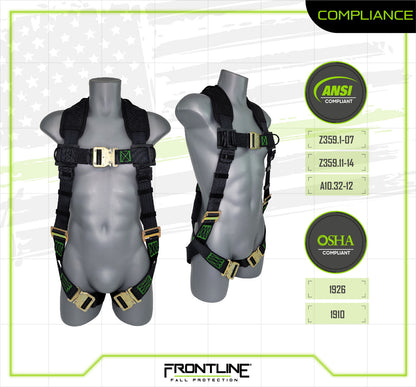 310VQC Patriot™ Vest Style Harness with Airflo™ and Quick Connect Buckles - Made in USA 310VQC