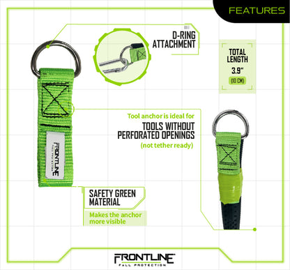 Frontline ACTLDR ToolGrip™ 4 lbs Webbing Tool D-Ring Anchor