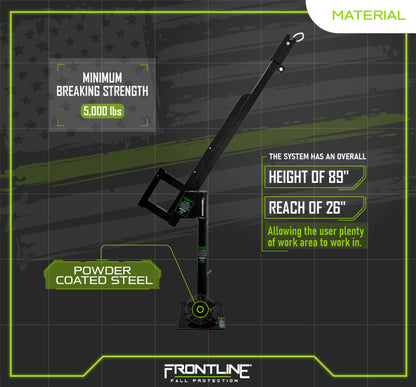 Frontline DAN75-US Patriot™ Davit Confined Space System - Made in USA