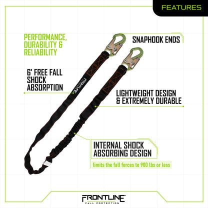 Frontline K100-61S Combat™ Compliance Kit - Harness, 6' Single Leg Lanyard and Drawstring Bag