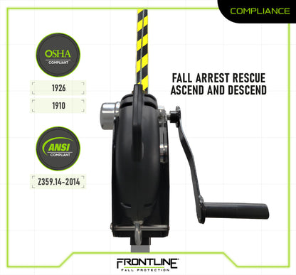 Frontline RPG603W MEGApod 60' 3-Way Self Retractable Lifeline with Retrieval System