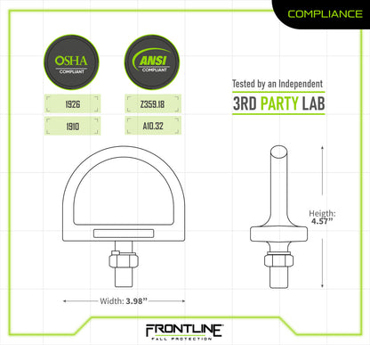 Frontline STB01 Steel Bolt Threaded Anchor
