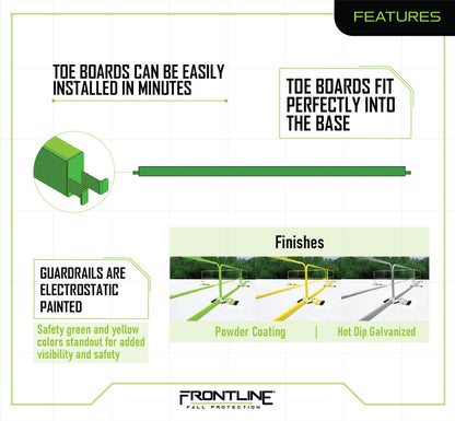 Frontline GUTO 10' Guardrail Toe Board