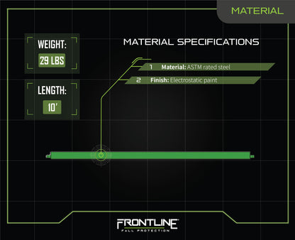 Frontline GUTO 10' Guardrail Toe Board