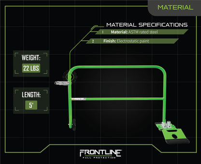 Frontline GUG55 Guardrail 5' Rolling Swing Gate