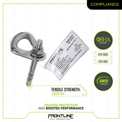 Frontline Stainless Steel Flange Anchor with Bolt COFA01 + COFA01RB