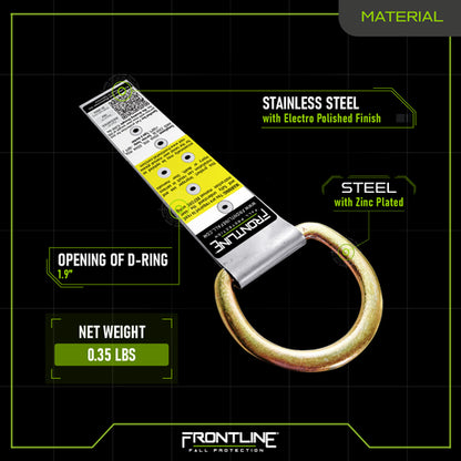 Frontline ROSU01SS Stainless Steel Permanent Use Roof Anchor