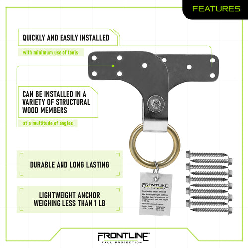 Frontline rowt18 roof wood truss anchor beeline purchasing llc